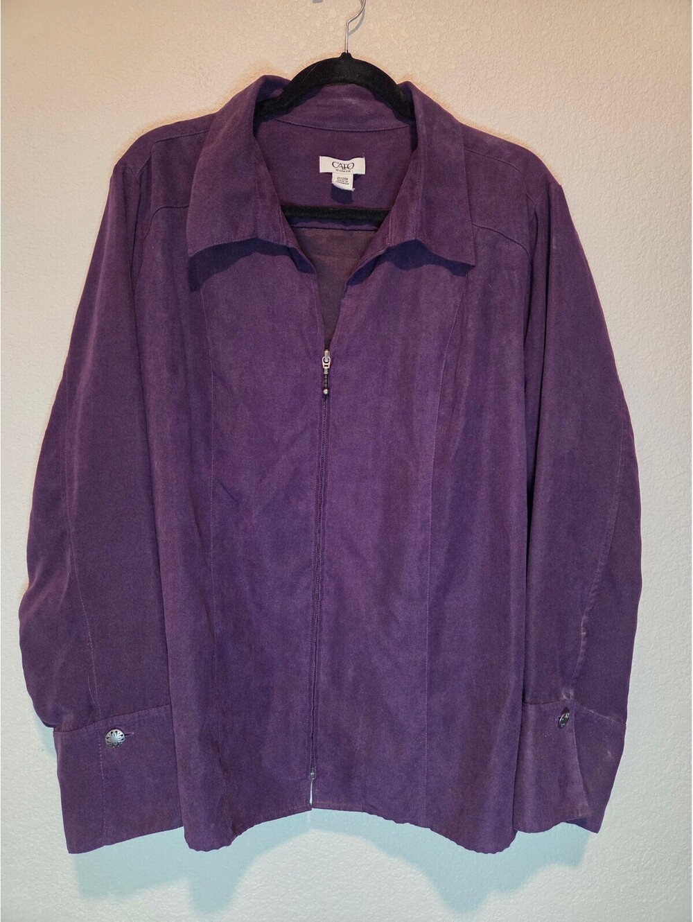 Cato Woman Purple Suede Jacket Size 22/24W